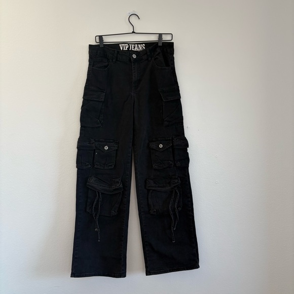 VIP Black Cargo Jeans - Picture 2 of 4